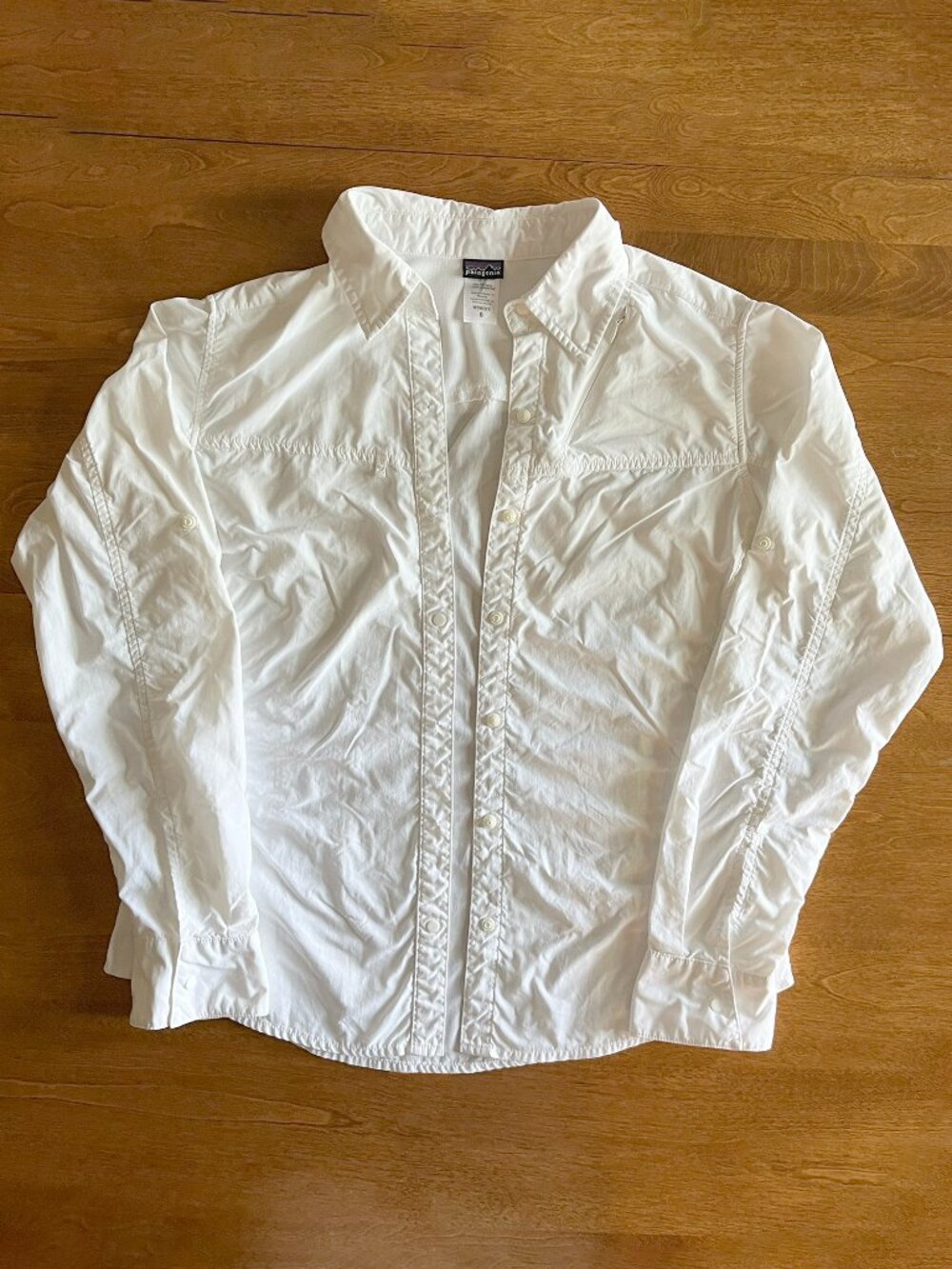 Patagonia lightweight nylon shirt 6 w/ damaged snaps